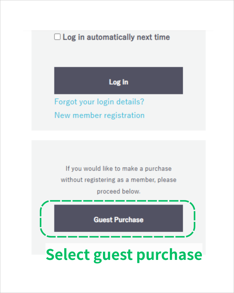 Select guest purchase