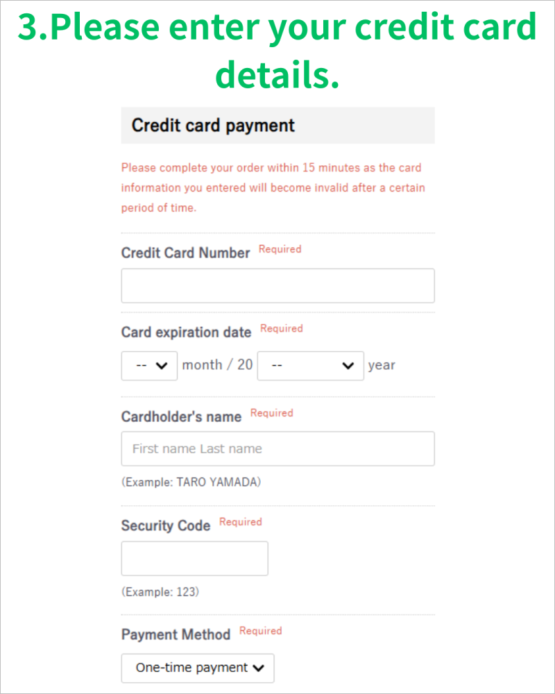 Ordering process