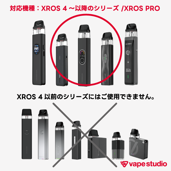 VAPORESSO XROS4シリーズ対応 交換用POD 0.4ohm (4個入り)