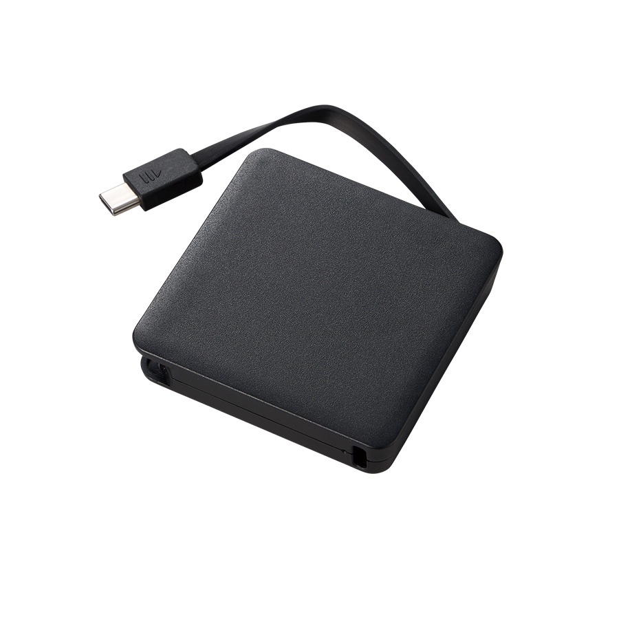 【Type-Cコード内蔵】モバイルバッテリー｜2000mAh