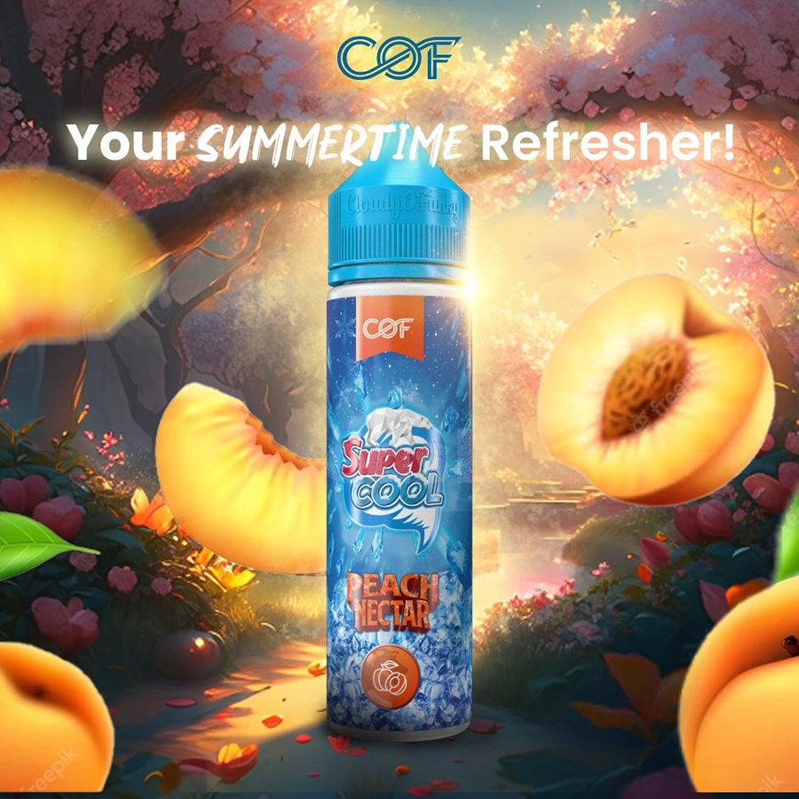 【NEW】COF SUPERCOOL(スーパークール) ピーチネクター 60ml